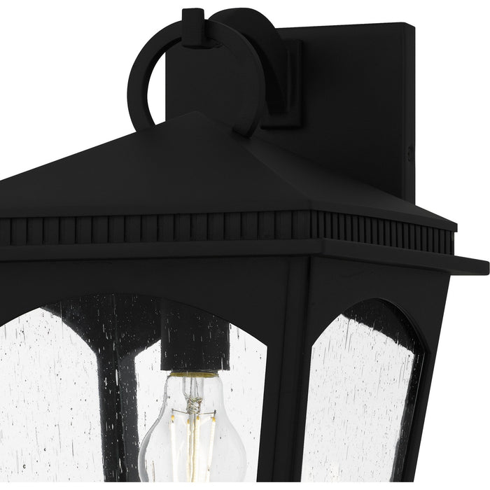 Quoizel HUK8410EK One Light Outdoor Wall Lantern, Earth Black
