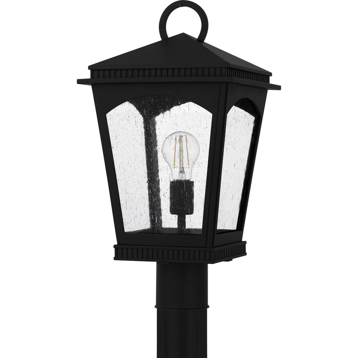 Quoizel HUK9010EK One Light Outdoor Post Lantern, Earth Black