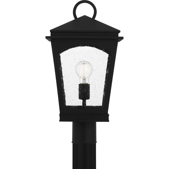 Quoizel HUK9010EK One Light Outdoor Post Lantern, Earth Black