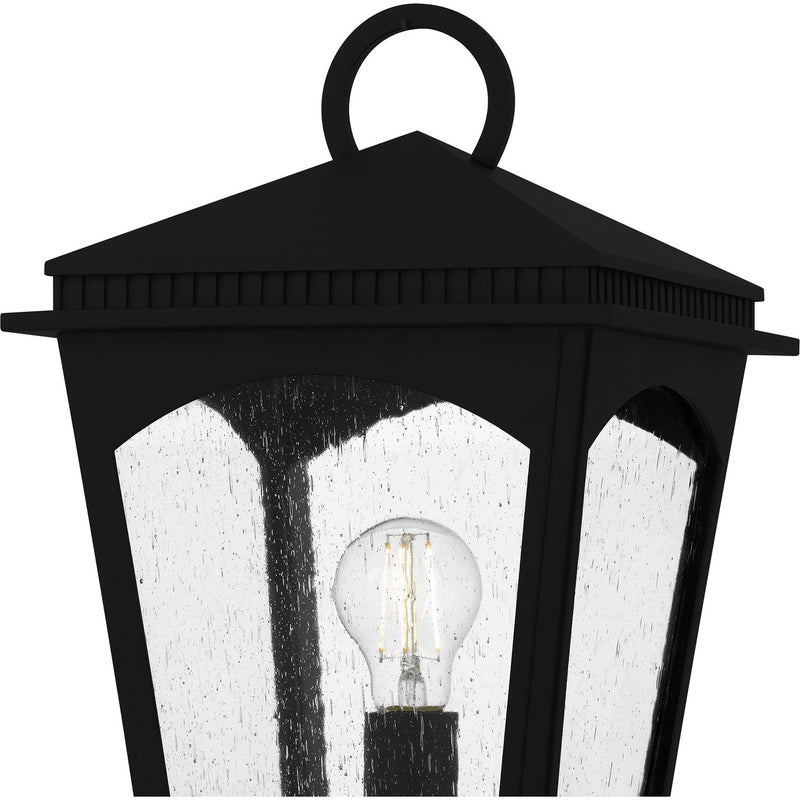 Quoizel HUK9010EK One Light Outdoor Post Lantern, Earth Black