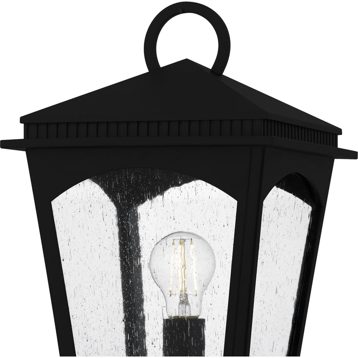 Quoizel HUK9010EK One Light Outdoor Post Lantern, Earth Black