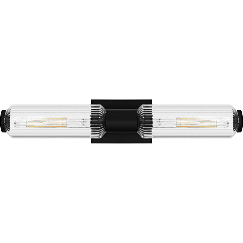 Quoizel HWS8524MBK Two Light Bath, Matte Black