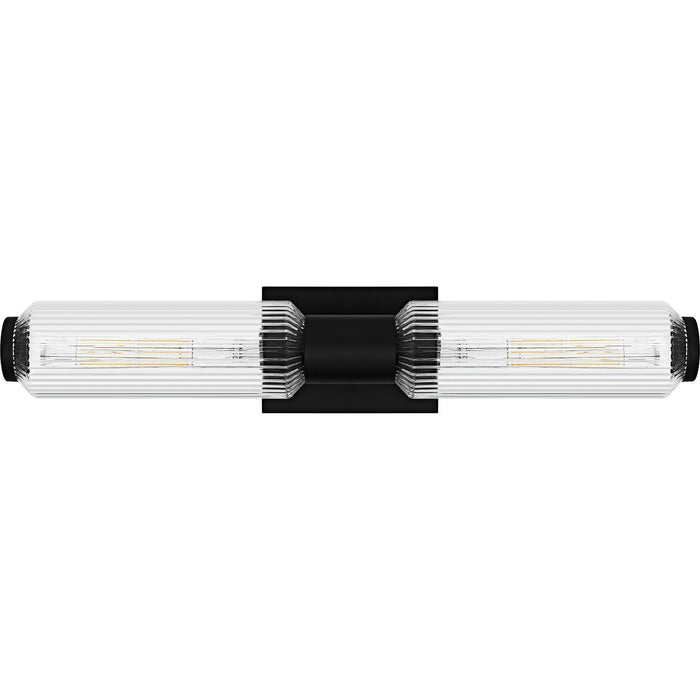 Quoizel HWS8524MBK Two Light Bath, Matte Black