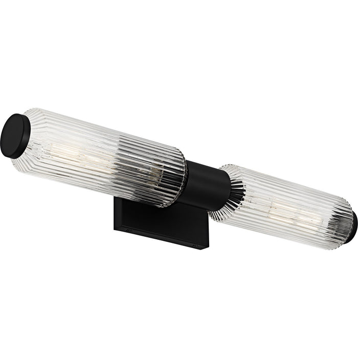 Quoizel HWS8524MBK Two Light Bath, Matte Black