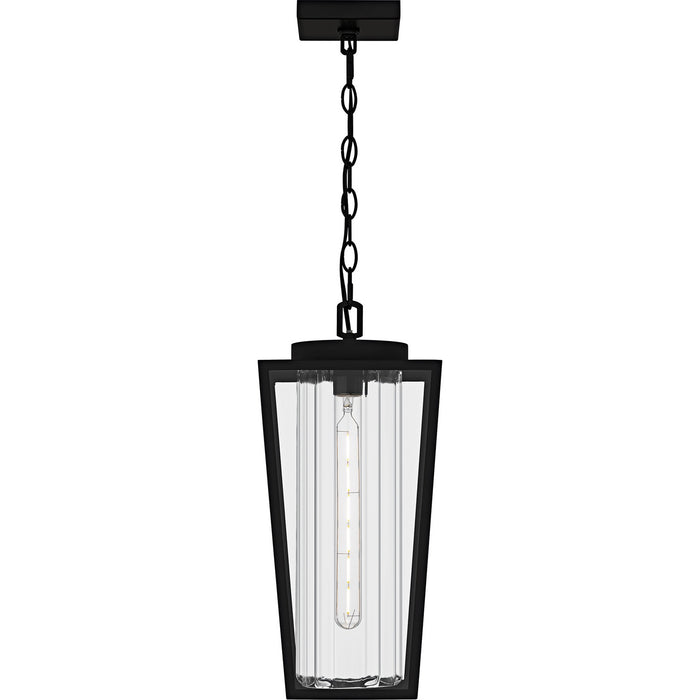 Quoizel JET1909MBK One Light Outdoor Hanging Lantern, Matte Black