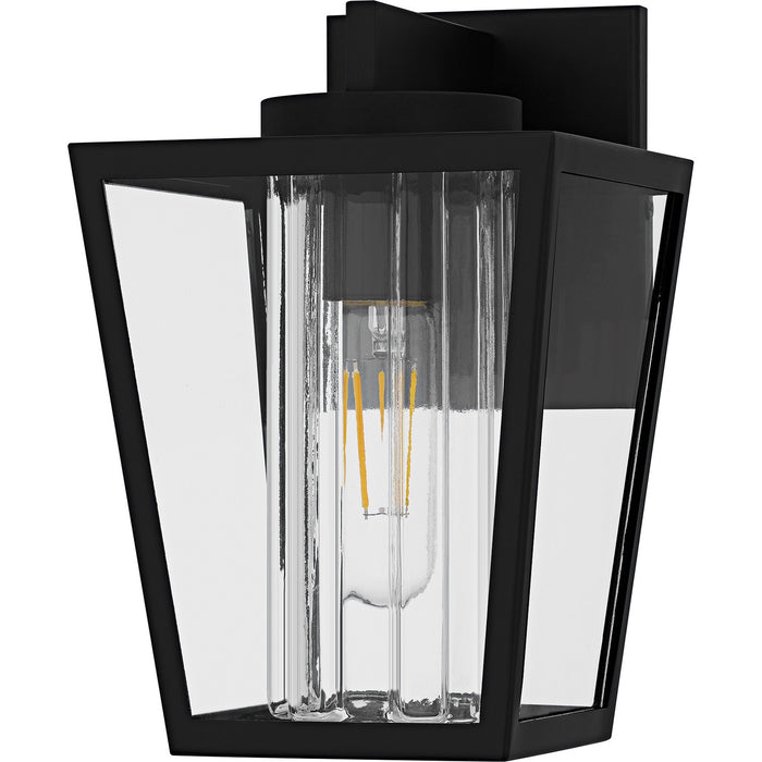 Quoizel JET8307MBK One Light Outdoor Wall Lantern, Matte Black