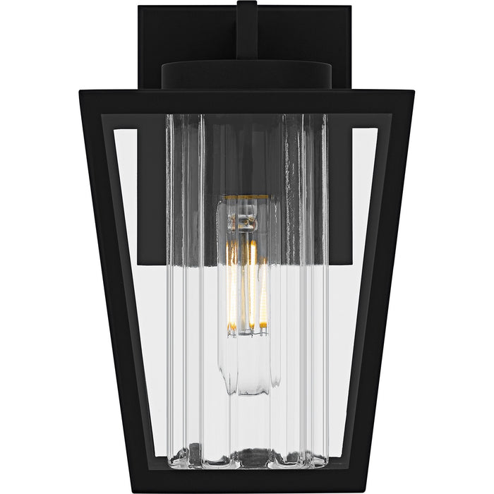 Quoizel JET8307MBK One Light Outdoor Wall Lantern, Matte Black