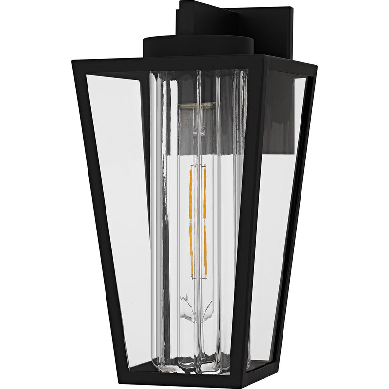 Quoizel JET8407MBK One Light Outdoor Wall Lantern, Matte Black