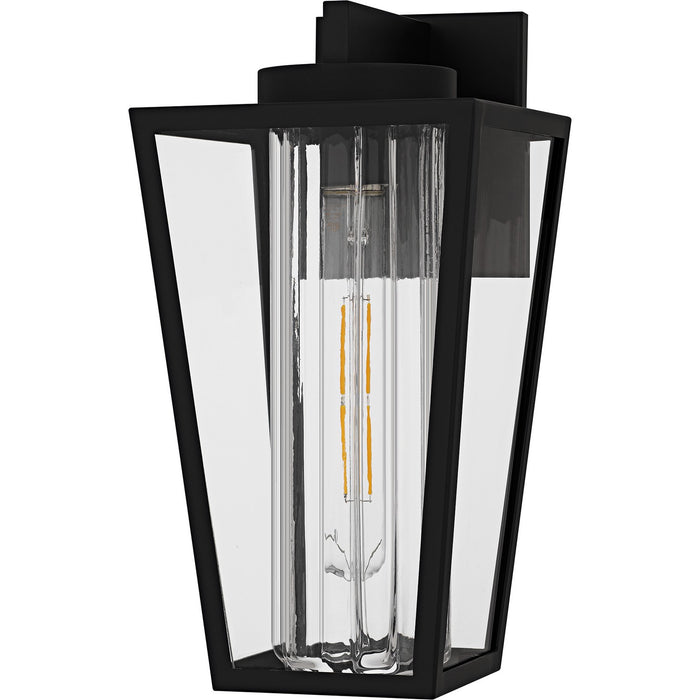 Quoizel JET8407MBK One Light Outdoor Wall Lantern, Matte Black