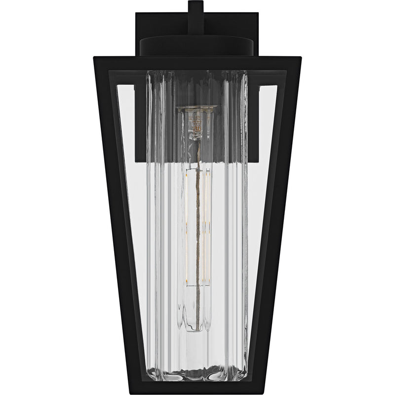 Quoizel JET8407MBK One Light Outdoor Wall Lantern, Matte Black