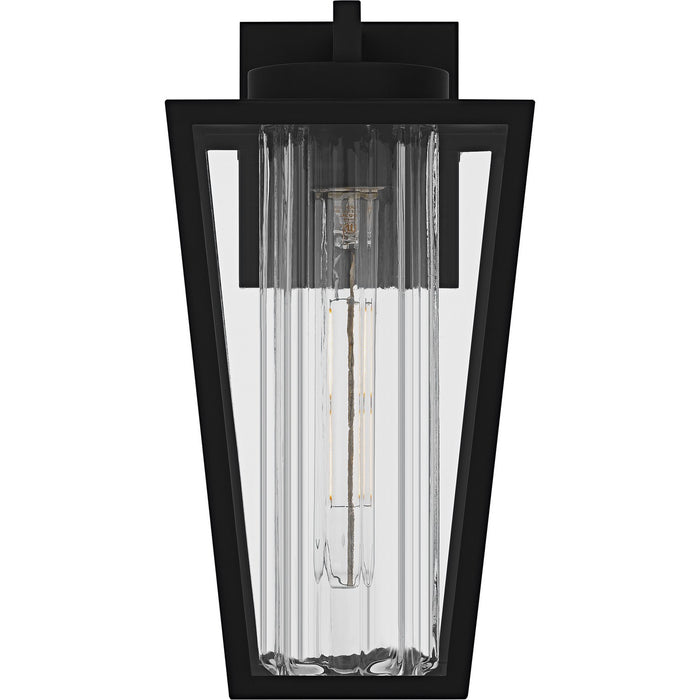Quoizel JET8407MBK One Light Outdoor Wall Lantern, Matte Black
