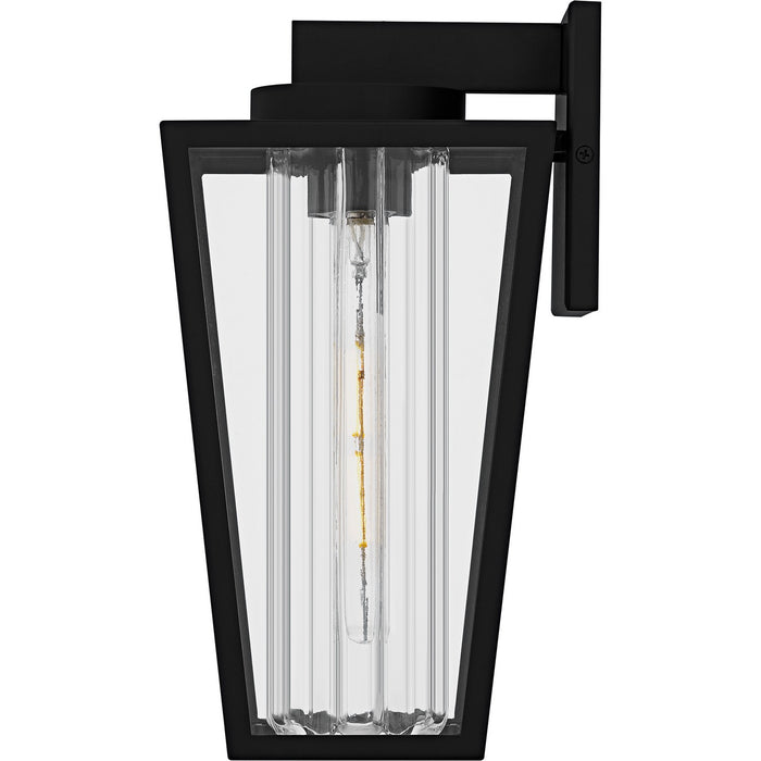 Quoizel JET8407MBK One Light Outdoor Wall Lantern, Matte Black