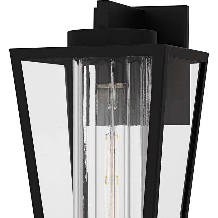 Quoizel JET8407MBK One Light Outdoor Wall Lantern, Matte Black