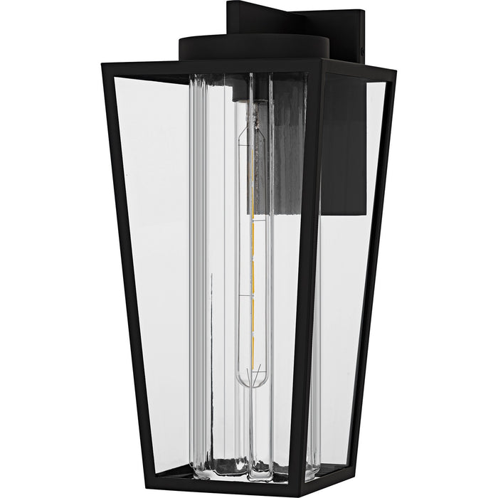 Quoizel JET8409MBK One Light Outdoor Wall Lantern, Matte Black