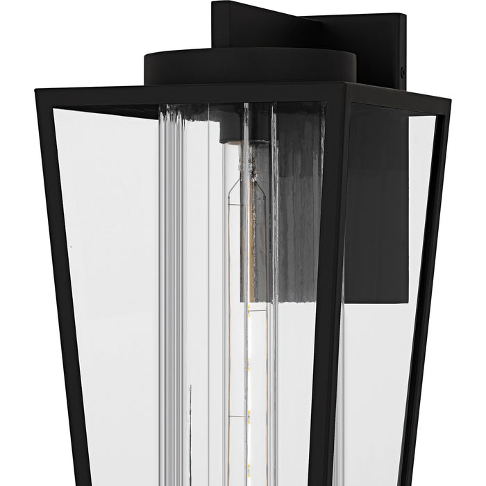 Quoizel JET8409MBK One Light Outdoor Wall Lantern, Matte Black