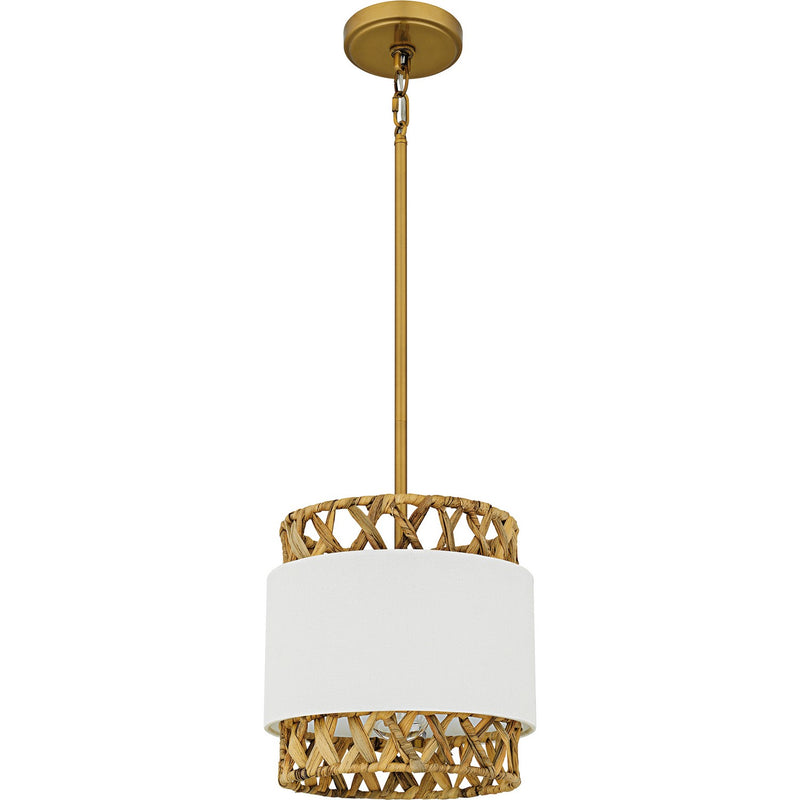 Quoizel KAT1510BRG One Light Mini Pendant, Brushed Gold
