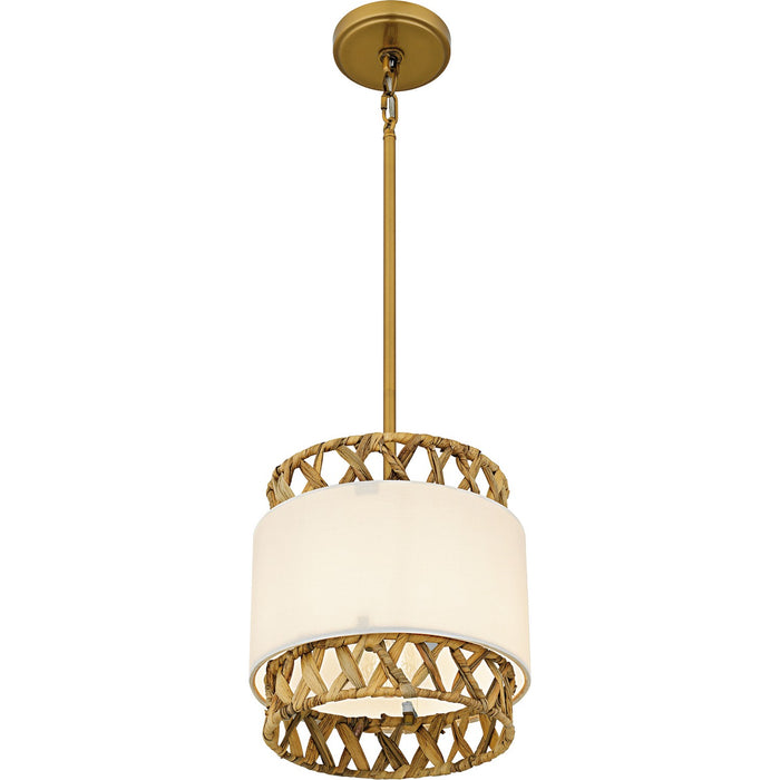 Quoizel KAT1510BRG One Light Mini Pendant, Brushed Gold