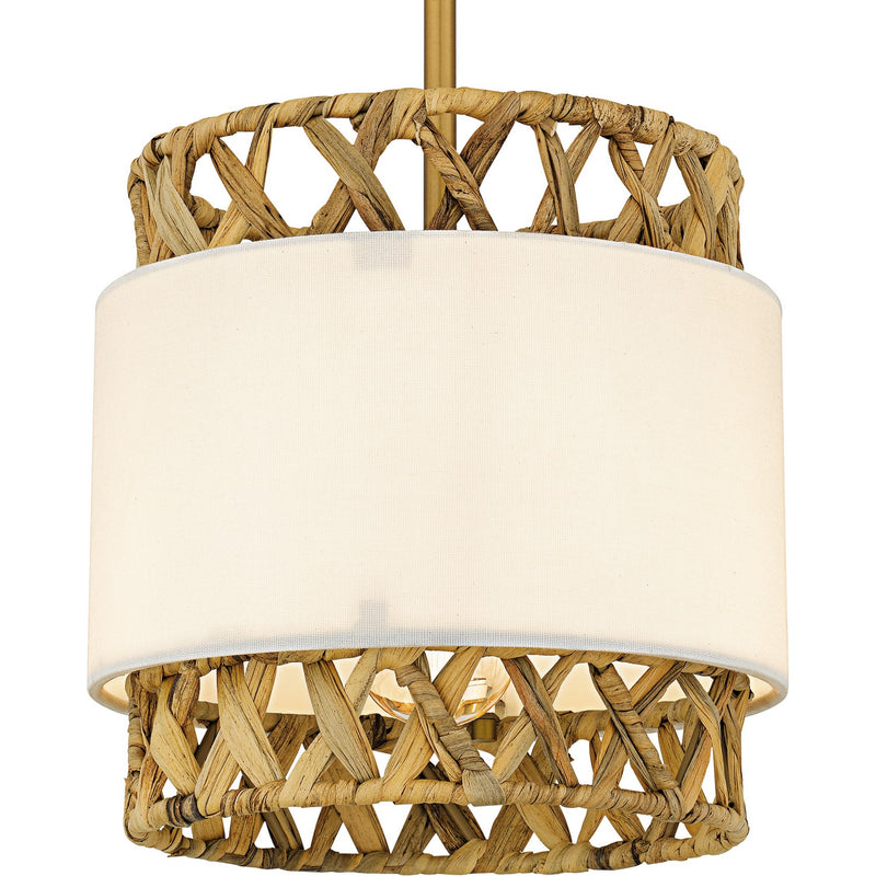 Quoizel KAT1510BRG One Light Mini Pendant, Brushed Gold