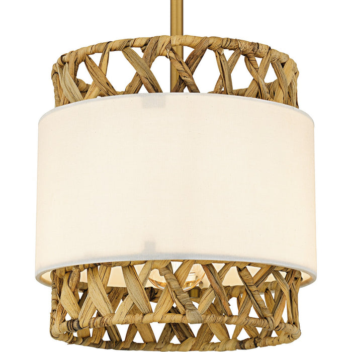 Quoizel KAT1510BRG One Light Mini Pendant, Brushed Gold