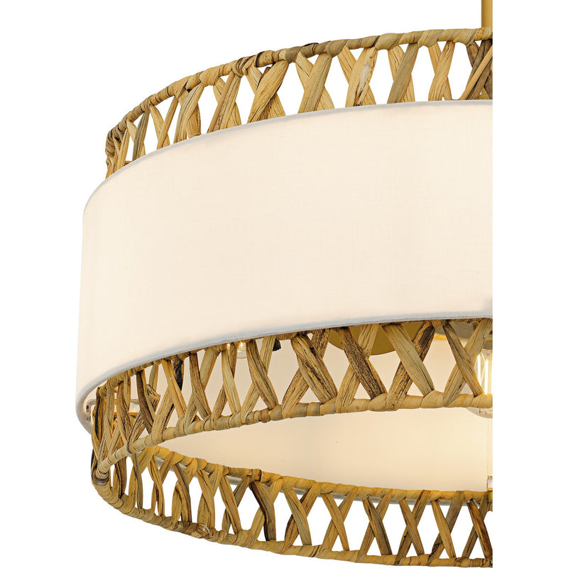 Quoizel KAT3124BRG Four Light Fan Light, Brushed Gold