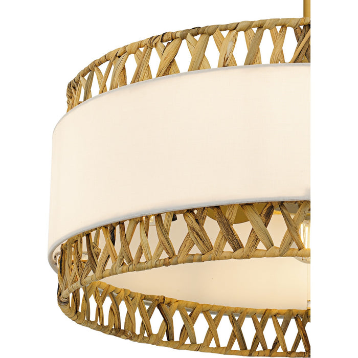 Quoizel KAT3124BRG Four Light Fan Light, Brushed Gold
