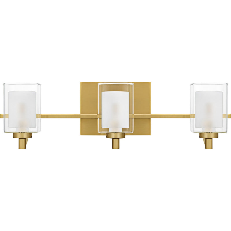 Quoizel KLT8603BRGLED Three Light Bath, Brushed Gold