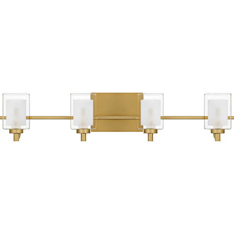 Quoizel KLT8604BRGLED Four Light Bath, Brushed Gold