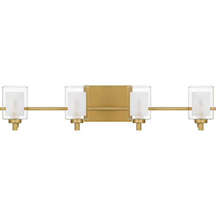 Quoizel KLT8604BRGLED Four Light Bath, Brushed Gold