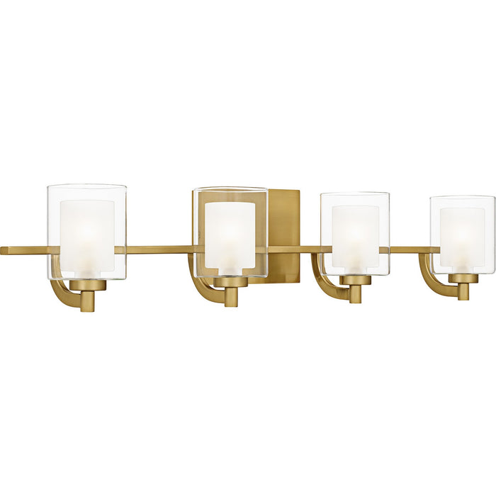 Quoizel KLT8604BRGLED Four Light Bath, Brushed Gold