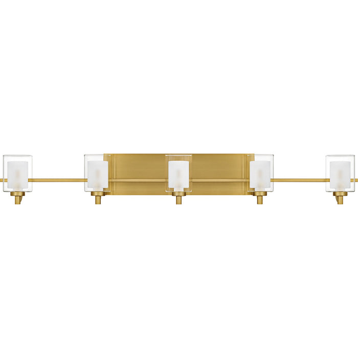Quoizel KLT8605BRGLED Five Light Bath, Brushed Gold