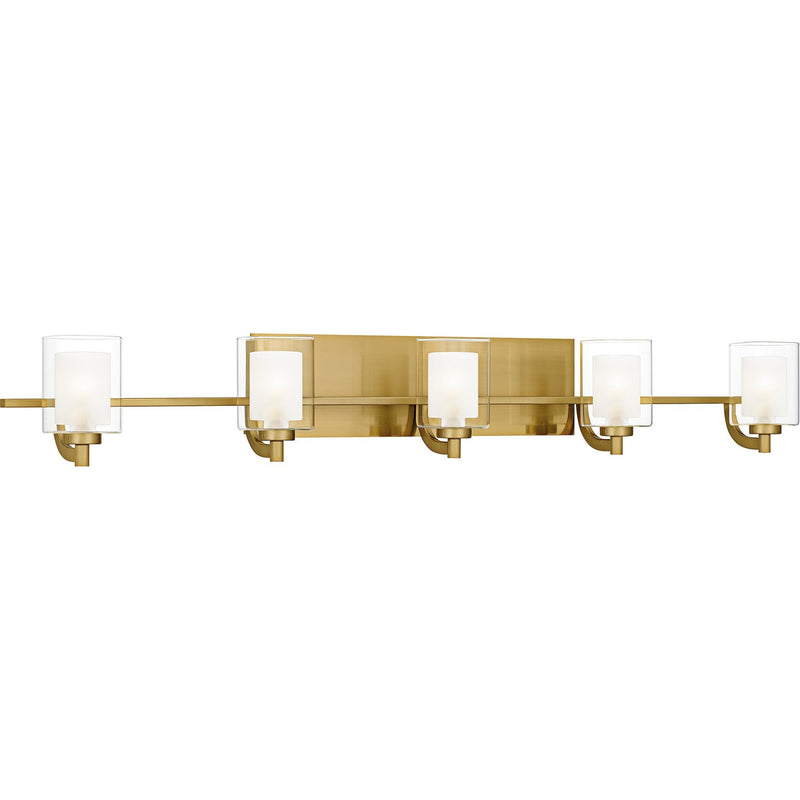Quoizel KLT8605BRGLED Five Light Bath, Brushed Gold