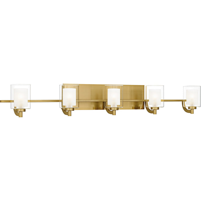 Quoizel KLT8605BRGLED Five Light Bath, Brushed Gold