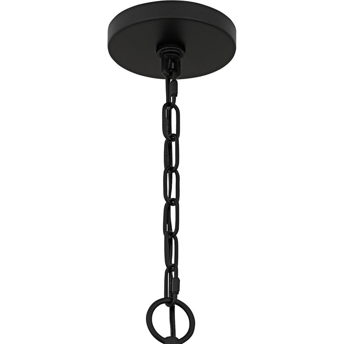 Quoizel LKY5040MBK Eight Light Chandelier, Matte Black