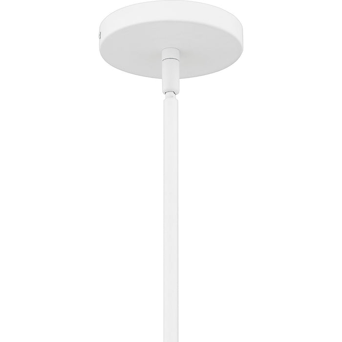 Quoizel LMI1814W One Light Pendant, Matte White