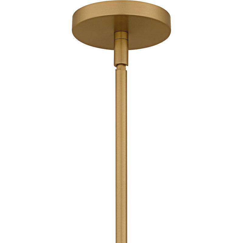 Quoizel LMI2824BWS Three Light Pendant, Brushed Weathered Brass