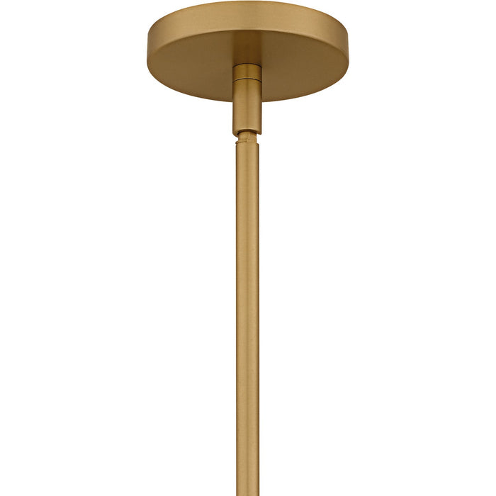 Quoizel LMI2824BWS Three Light Pendant, Brushed Weathered Brass