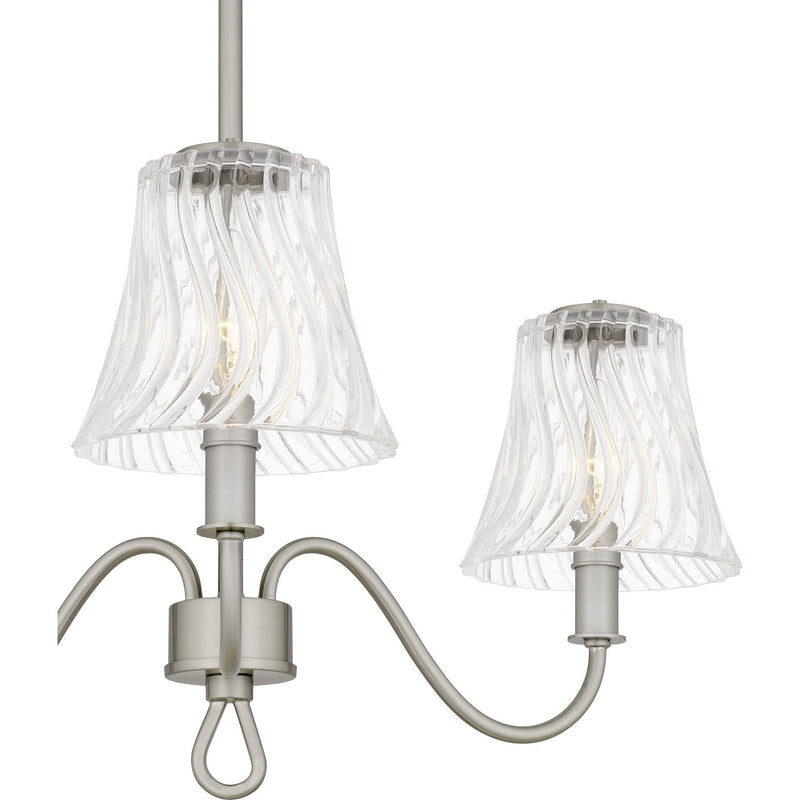Quoizel MCK1722BN Three Light Semi-Flush Mount, Brushed Nickel