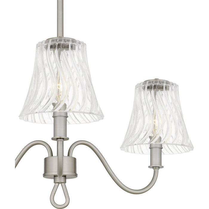 Quoizel MCK1722BN Three Light Semi-Flush Mount, Brushed Nickel