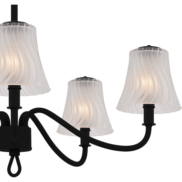 Quoizel MCK5030MBK Five Light Chandelier, Matte Black