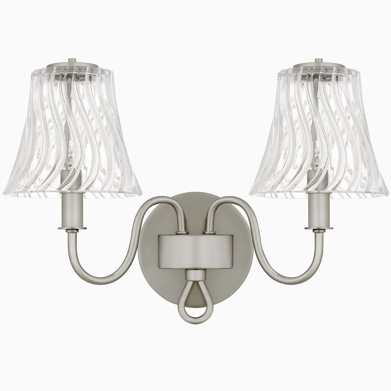 Quoizel MCK8615BN Two Light Bath, Brushed Nickel