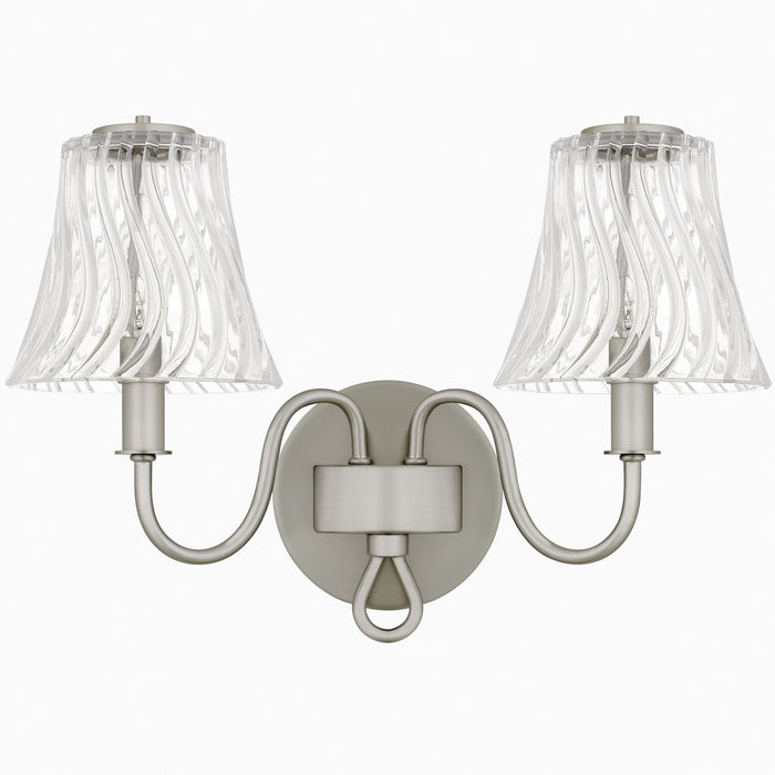 Quoizel MCK8615BN Two Light Bath, Brushed Nickel