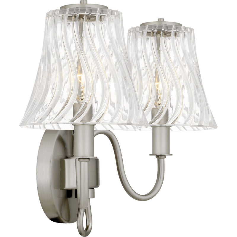 Quoizel MCK8615BN Two Light Bath, Brushed Nickel