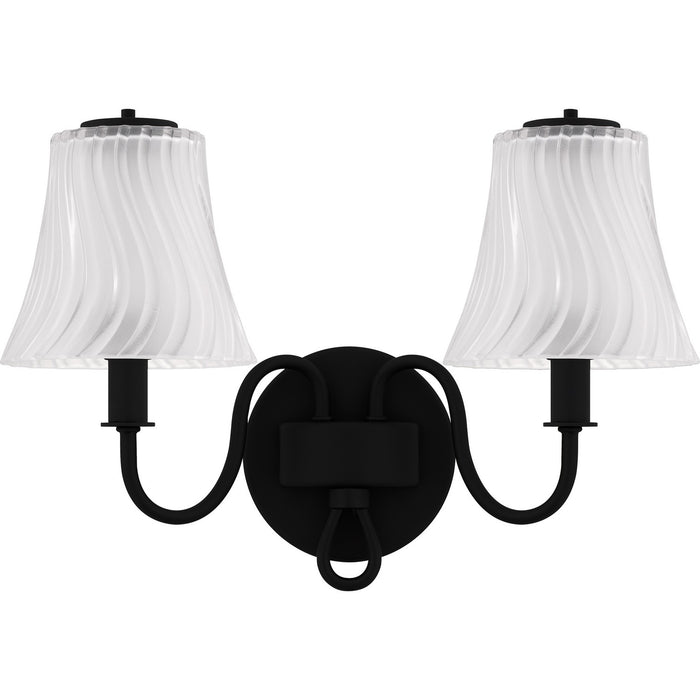 Quoizel MCK8615MBK Two Light Bath, Matte Black