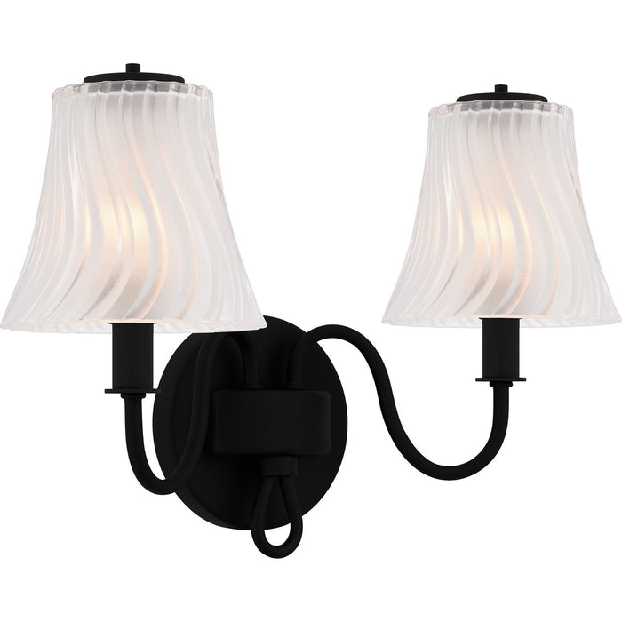 Quoizel MCK8615MBK Two Light Bath, Matte Black