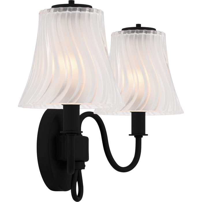 Quoizel MCK8615MBK Two Light Bath, Matte Black