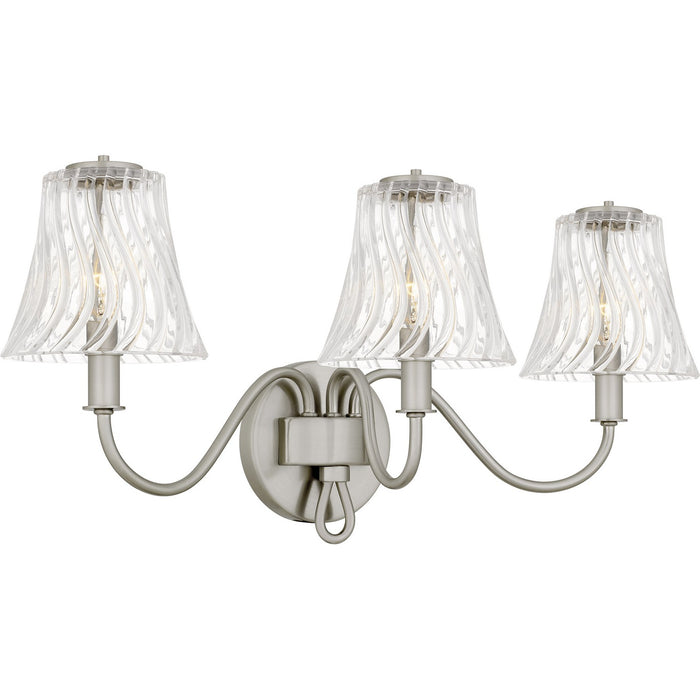 Quoizel MCK8623BN Three Light Bath, Brushed Nickel