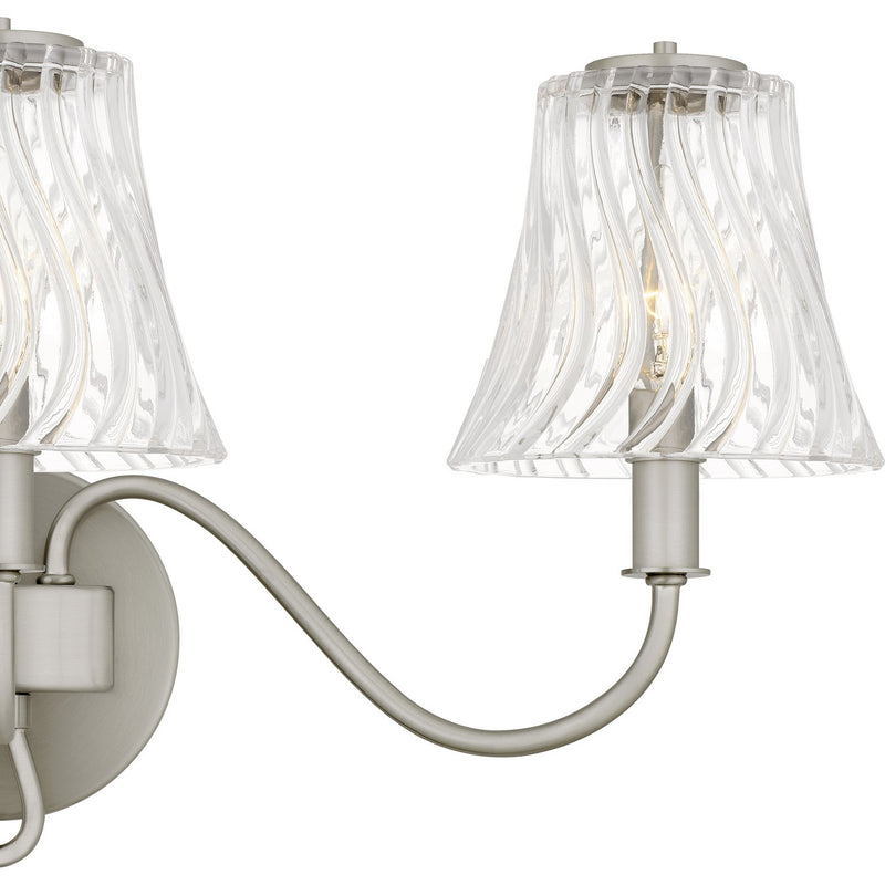 Quoizel MCK8623BN Three Light Bath, Brushed Nickel