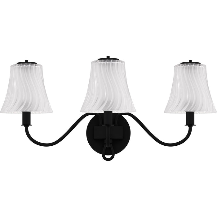 Quoizel MCK8623MBK Three Light Bath, Matte Black