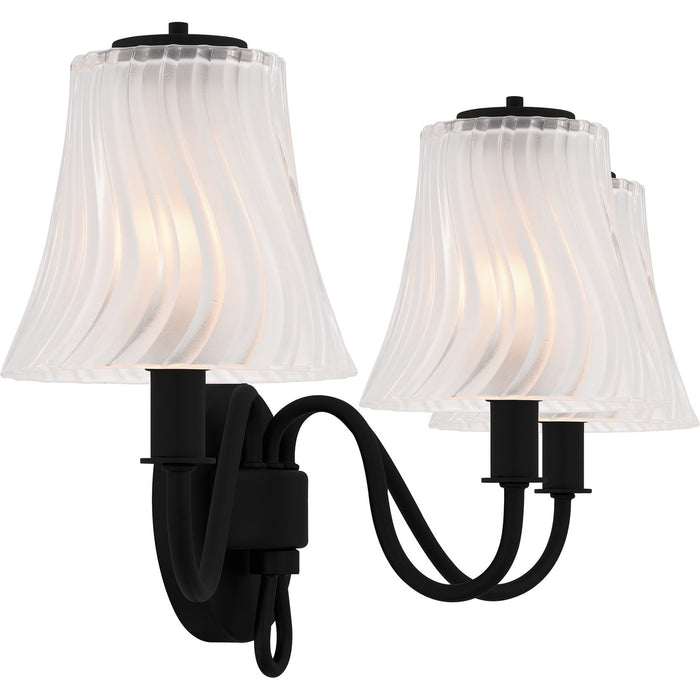 Quoizel MCK8623MBK Three Light Bath, Matte Black
