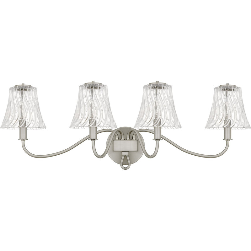 Quoizel MCK8631BN Four Light Bath, Brushed Nickel